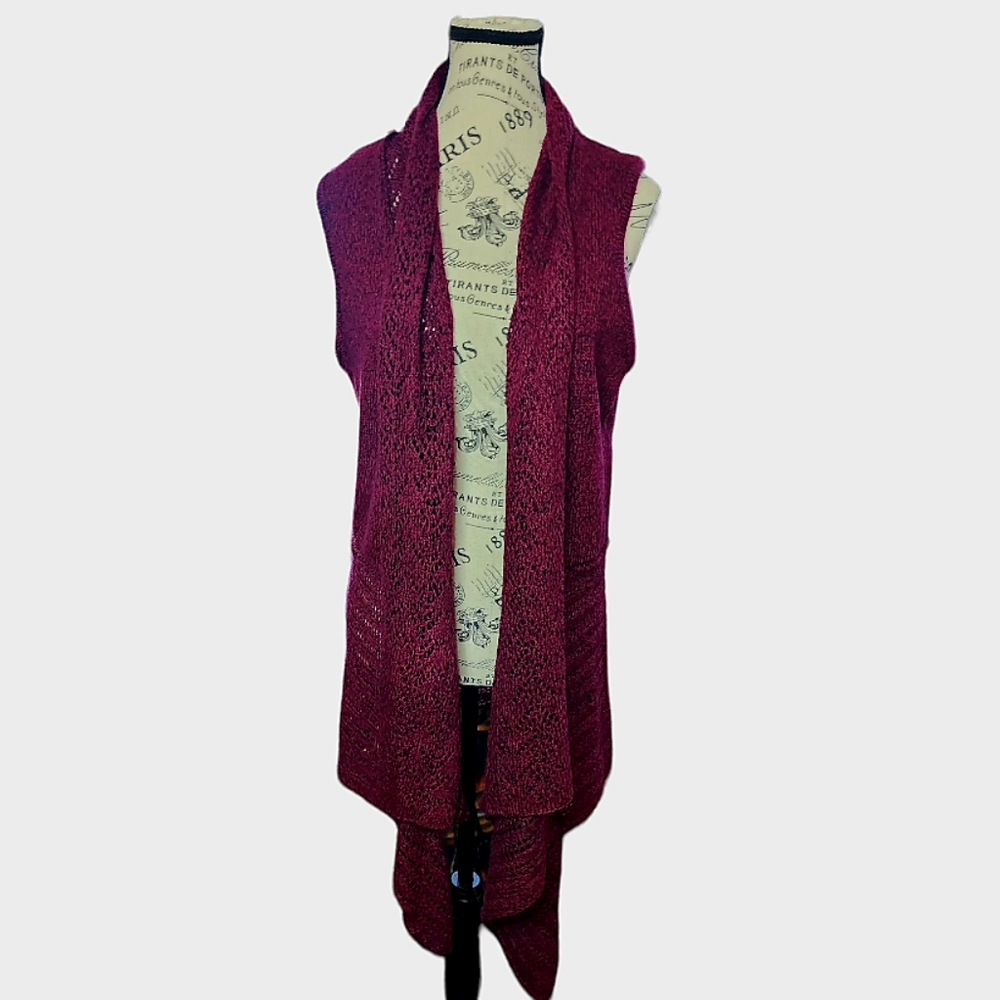 NWT New Directions Sangria Vest Size Small